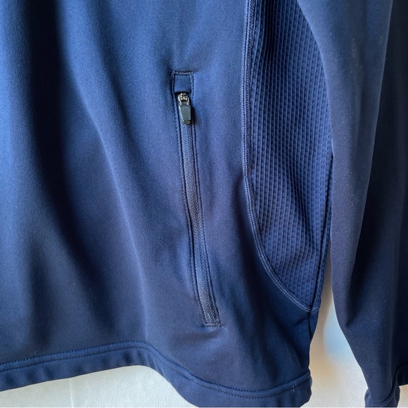 Asilomar Quarter Zip Sweatshirt Jacket Pullover Navy Blue with Pockets Size M - Picture 6 of 15